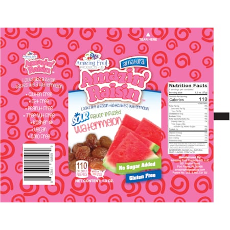 Amazin Raisin Raisin Watermelon 1.3 oz., PK250 AA20A0A3E0